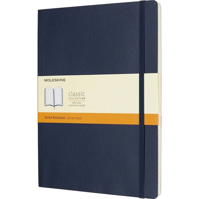 Classic Soft Cover Notebook XL Blue Linjert