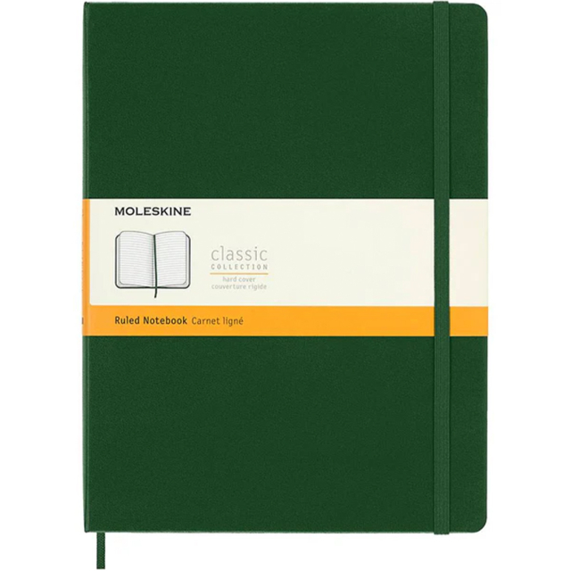 Classic Hard Cover Notebook XL Myrtle Green