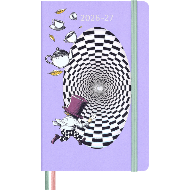 Kalender 18M WeekNote Hard Cover Large Alice in Wonderland