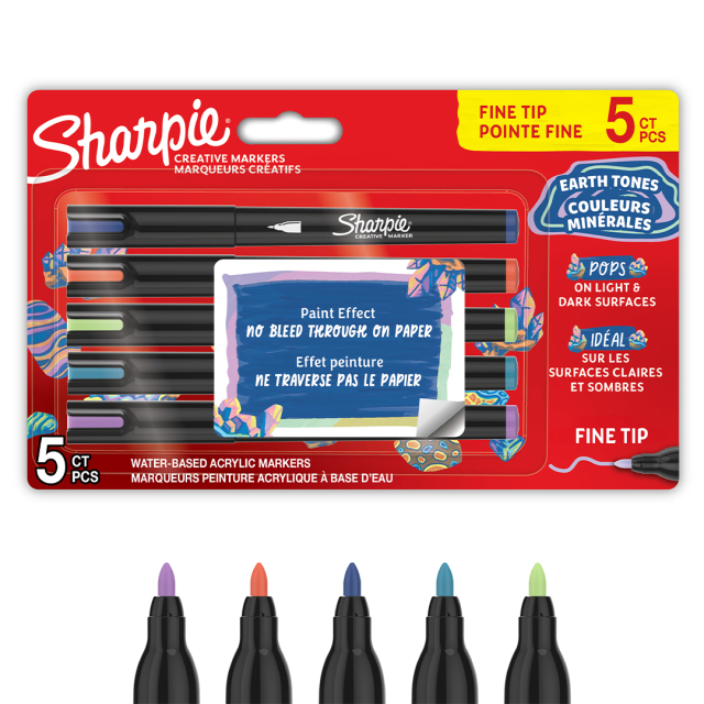 Creative Marker Fine Tip 5‑pakke Earth Tones