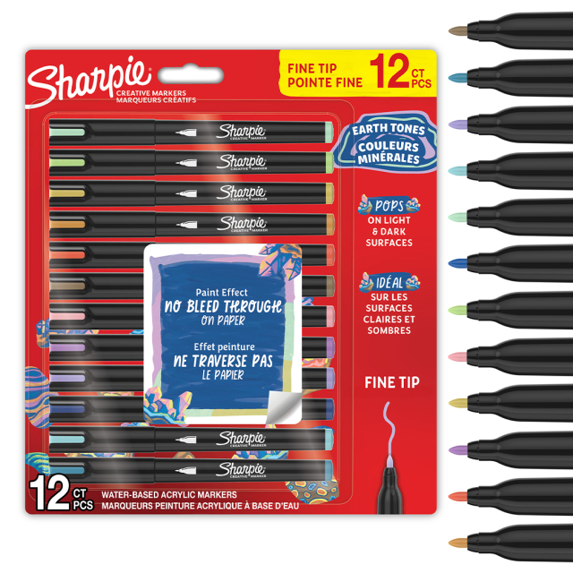 Creative Marker Fine Tip 12‑pakke Earth Tones