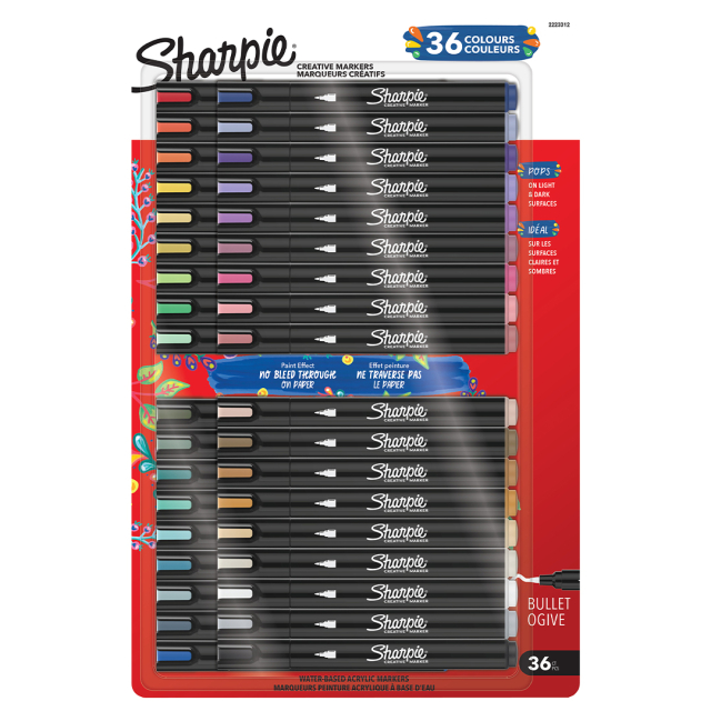 Creative Marker Bullet Tip 36‑pakke