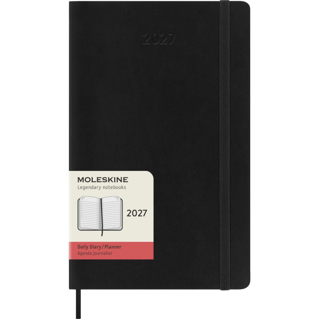 Kalender 12M Daily 2027 Softcover Large Black