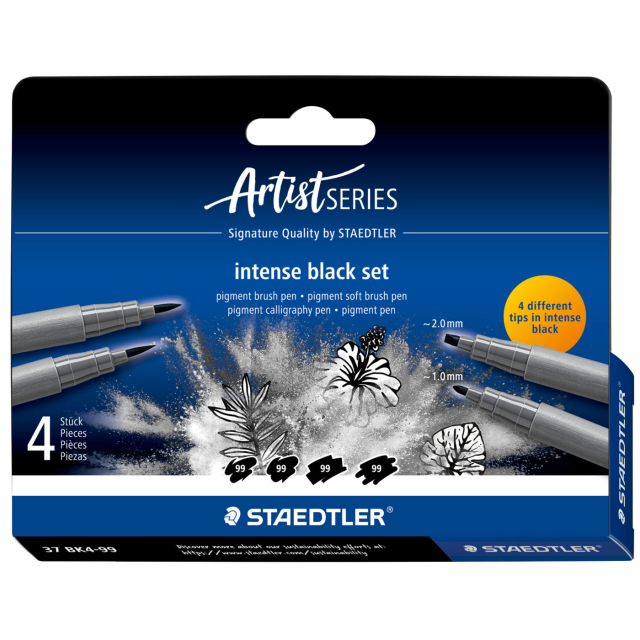 Pigment Arts Intense Black 4-sett
