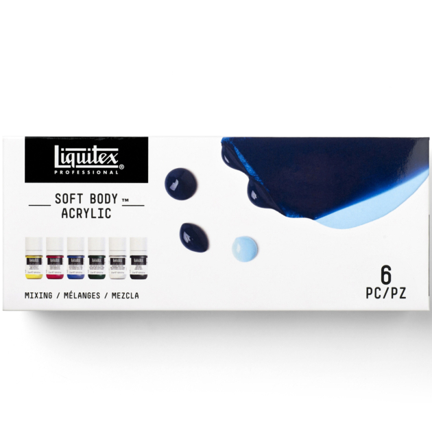Akrylmaling Soft Body Mixing Set 6x22 ml