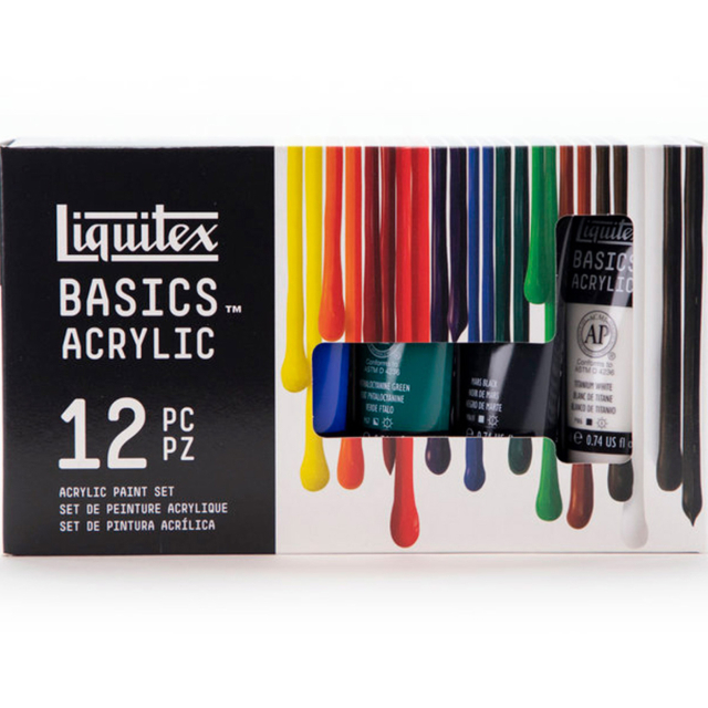 Akrylmaling Basics Set 12x22 ml