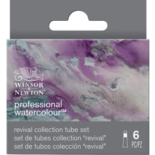 Professional Akvarellmaling Tube 5 ml Revival 6-sett