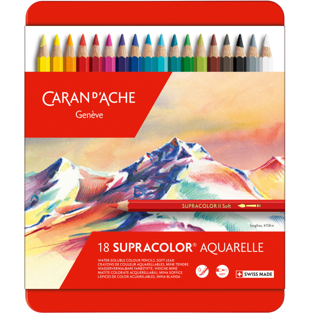 Supracolor Aquarelle 18-pakke