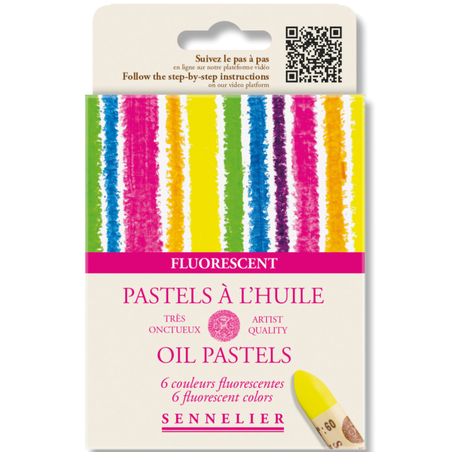 Oljepastell Fluorescent colors 5ml 6-sett
