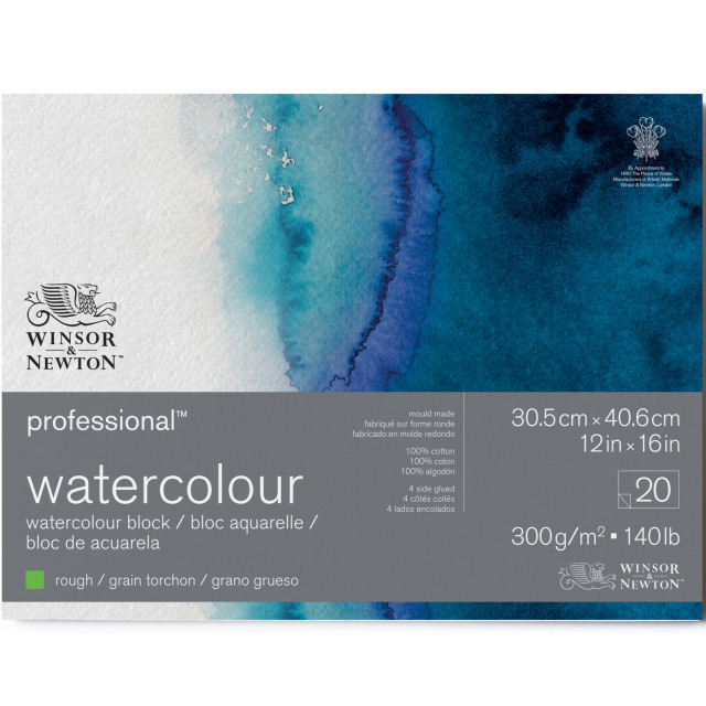 Professional AkvarellblokkRough 31x41 cm 300g