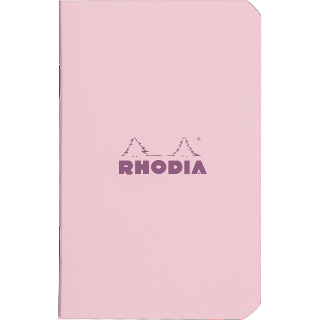 Staplebound Pink  A5 Linjert