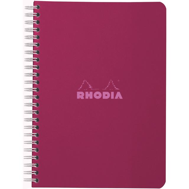 Notebook Spiral Plum A5 Linjert