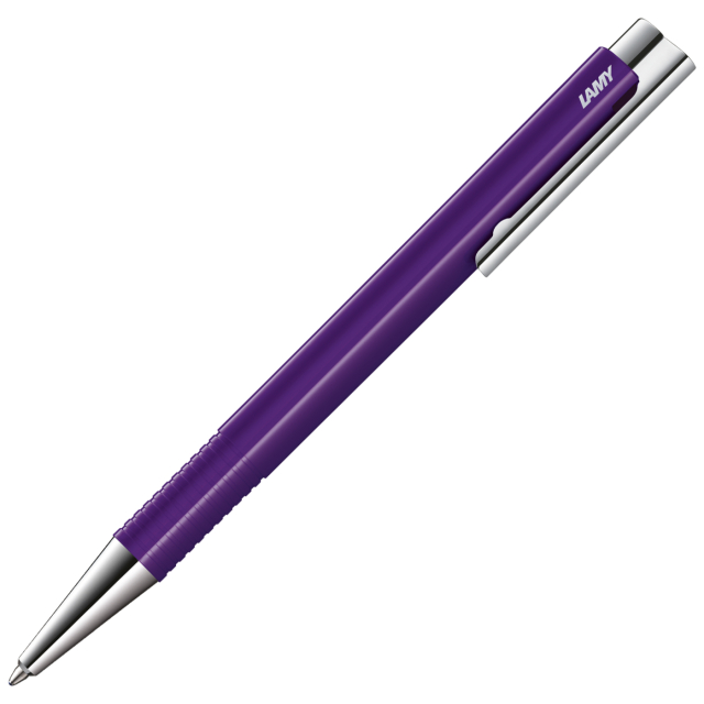 Logo M+ Aubergine Kulepenn