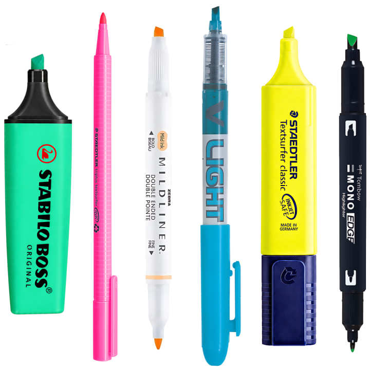 Sample kit Neon highlightere i gruppen Penner / Merking og kontor / Markeringstusj hos Pen Store (sample04_set)
