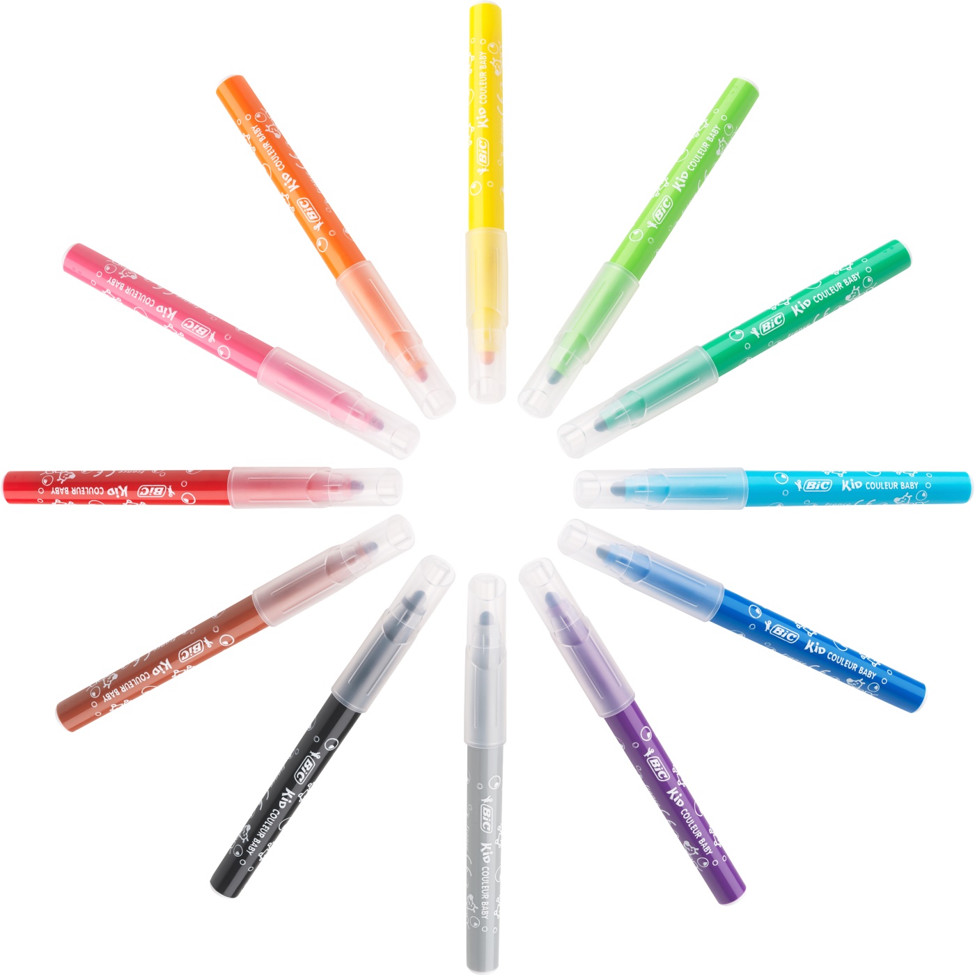 Kids Baby Fibre-tip pens 12-set i gruppen Kids / Barnepenner / 0-2 år+ hos Pen Store (100247)