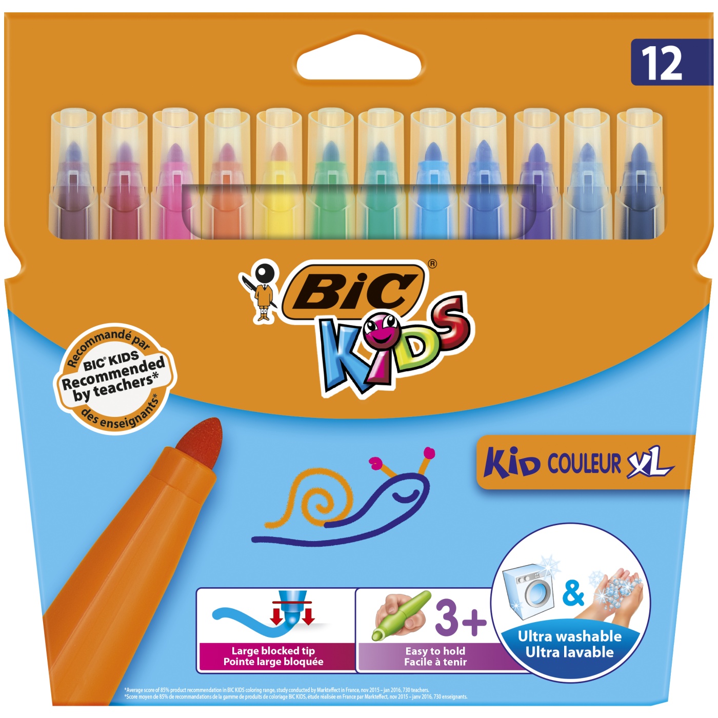 Kids Fiber-tip pens XL 12-set i gruppen Kids / Barnepenner / 0-2 år+ hos Pen Store (100248)