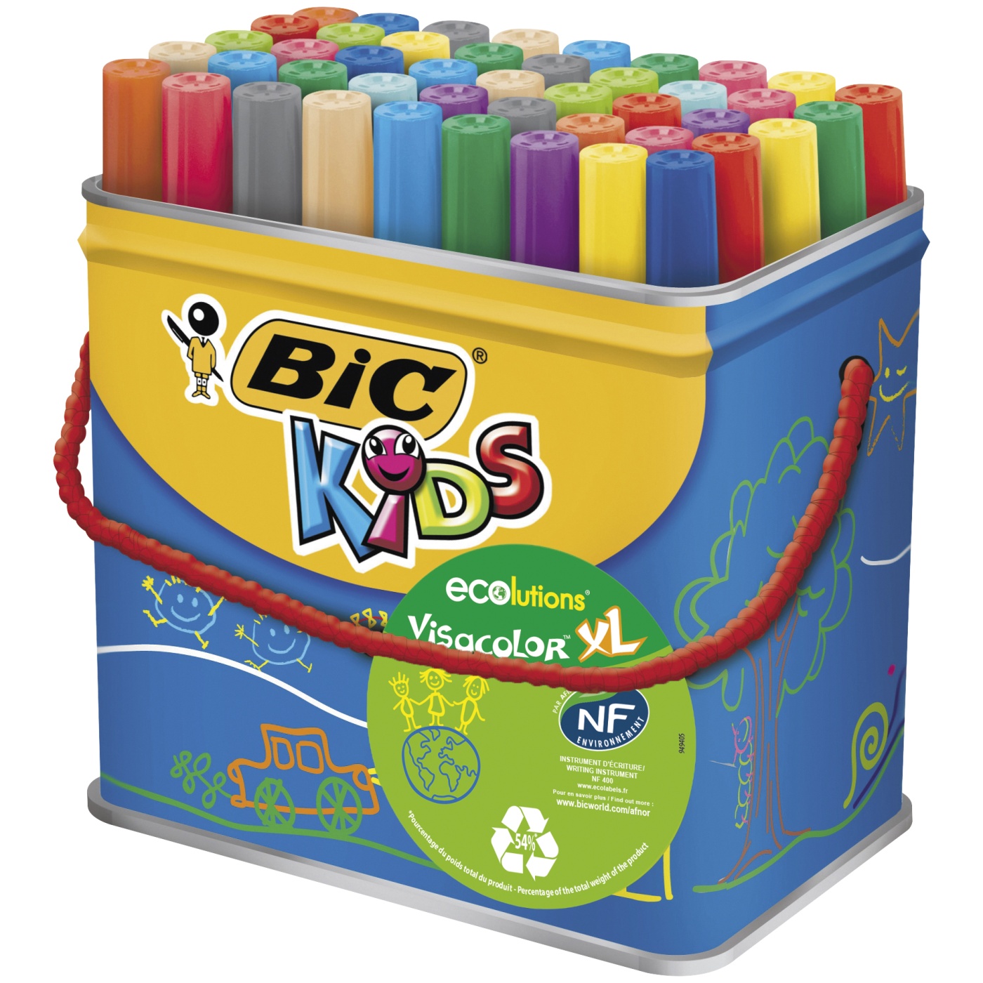 Kids Visacolor XL Fiber-tip pens 48-set i gruppen Kids / Barnepenner / 3 år+ hos Voorcrea (100249)