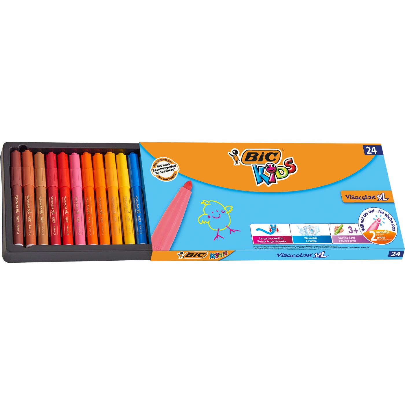 Kids Visacolor XL Fiber-tip pens 24-set i gruppen Kids / Barnepenner / 3 år+ hos Voorcrea (100250)
