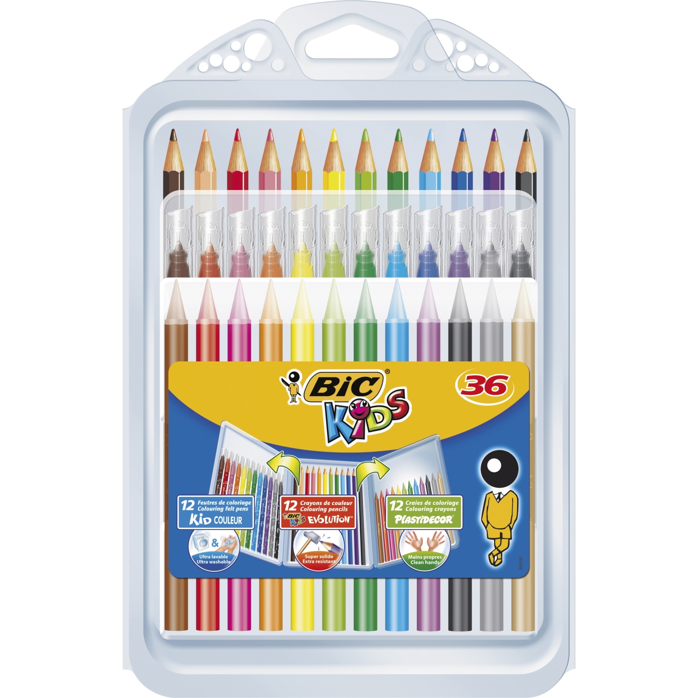 Kids Coloring kit 1 - 36 pieces i gruppen Kids / Barnepenner / Barnekritt hos Pen Store (100260)