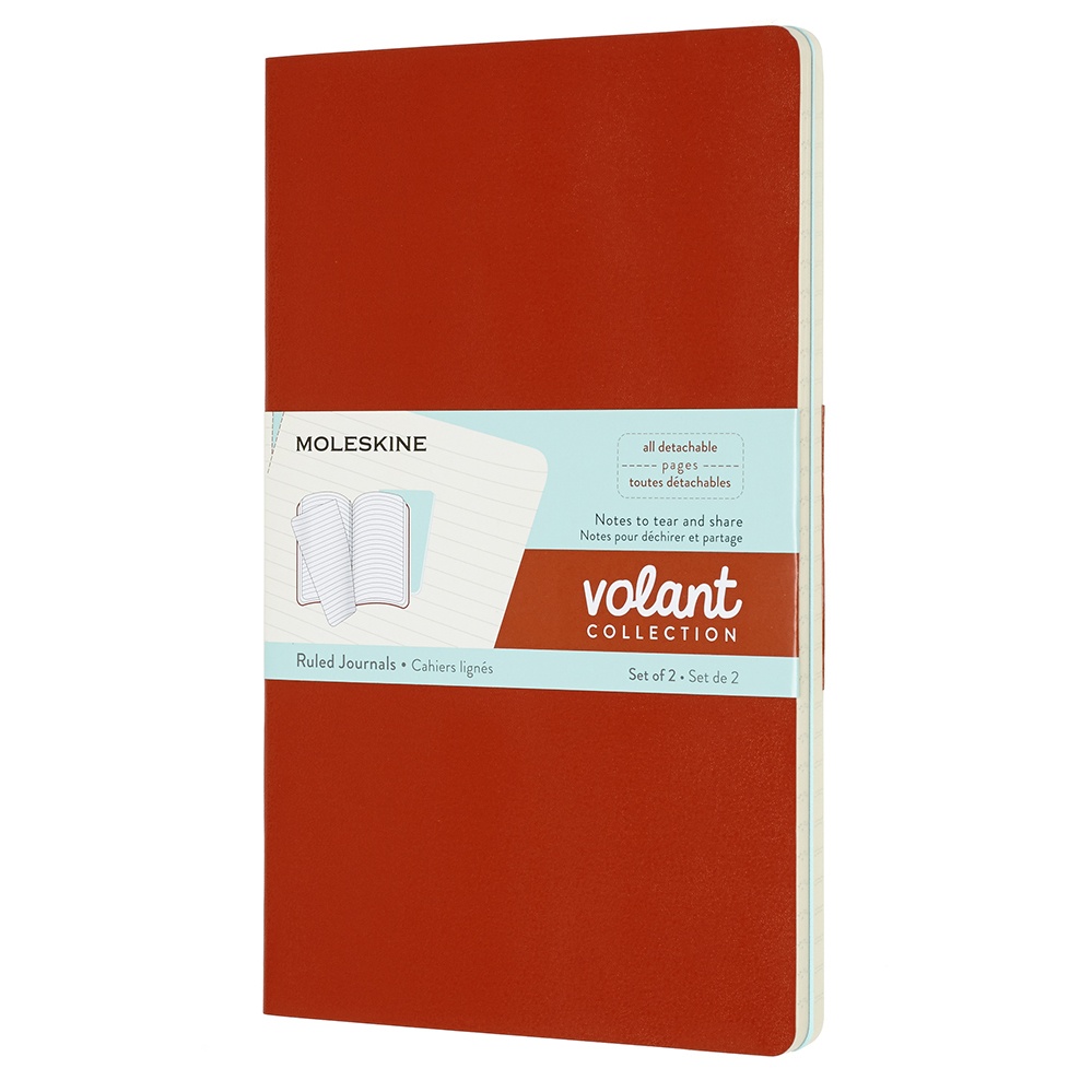 Notatbok Volant 2pk L Linjert