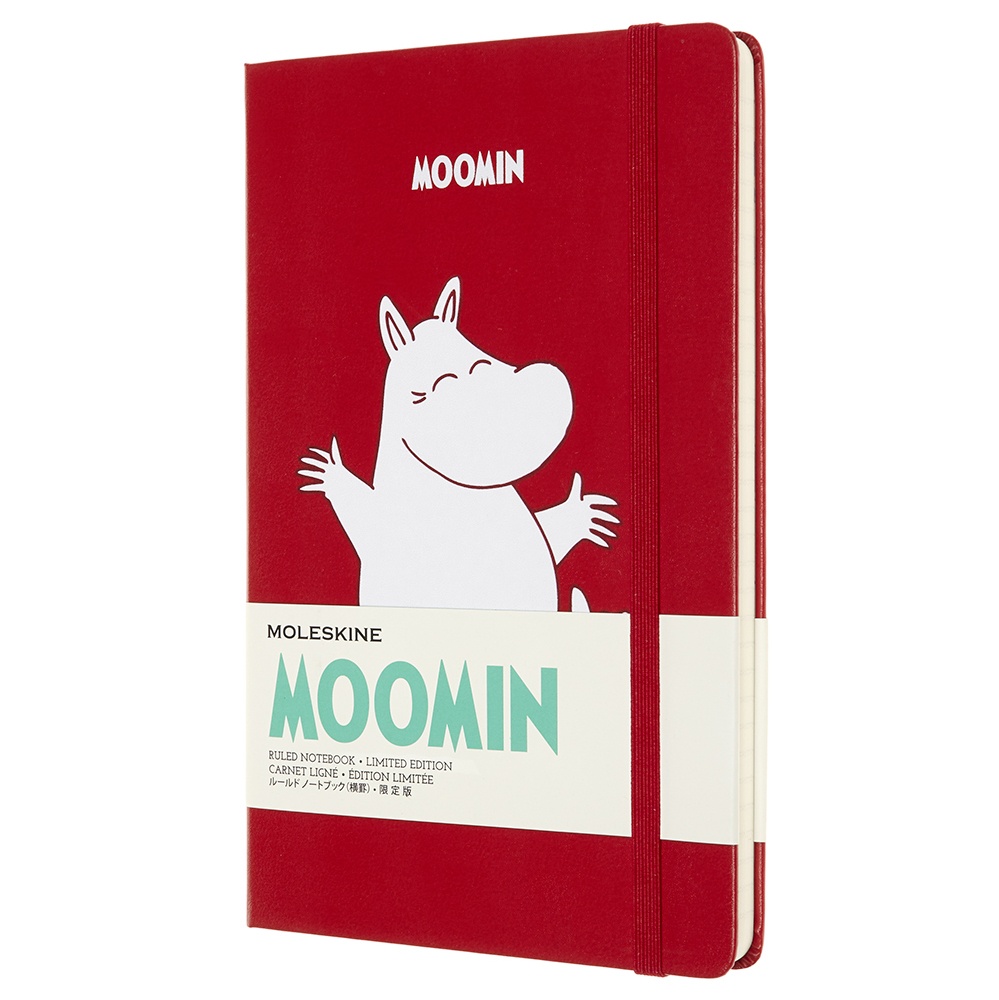 Hardcover Large Moomin Red Ruled i gruppen  Papir & Blokk / Skrive og ta notater / Notisbøker hos Voorcrea (100372)