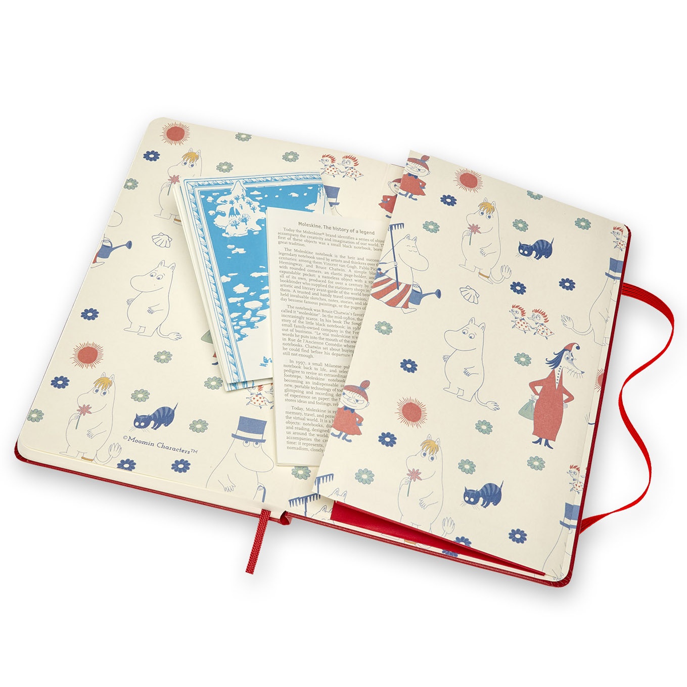 Hardcover Large Moomin Red Ruled i gruppen  Papir & Blokk / Skrive og ta notater / Notatbøker hos Pen Store (100372)
