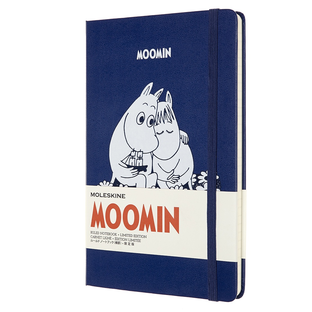 Hardcover Large Moomin Blue Ruled i gruppen  Papir & Blokk / Skrive og ta notater / Notatbøker hos Pen Store (100373)