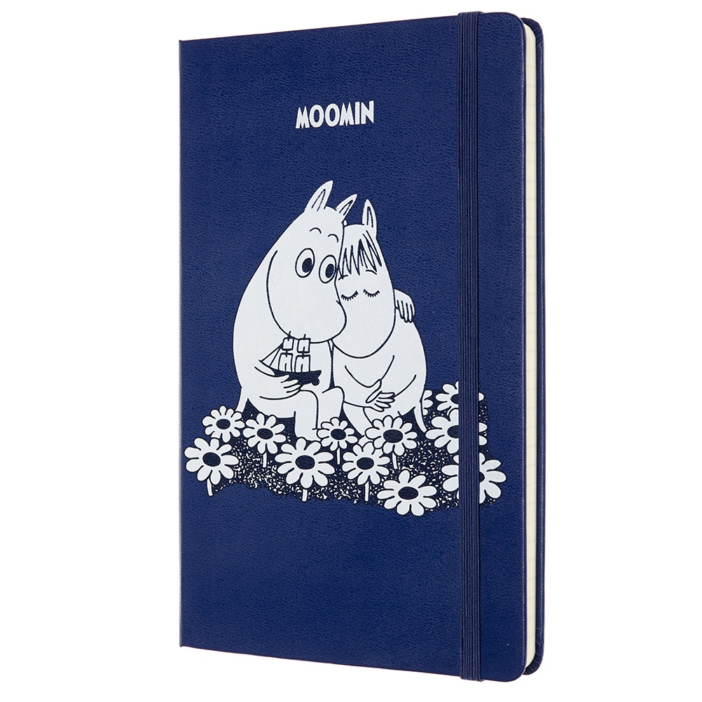 Hardcover Large Moomin Blue Ruled i gruppen  Papir & Blokk / Skrive og ta notater / Notisbøker hos Pen Store (100373)
