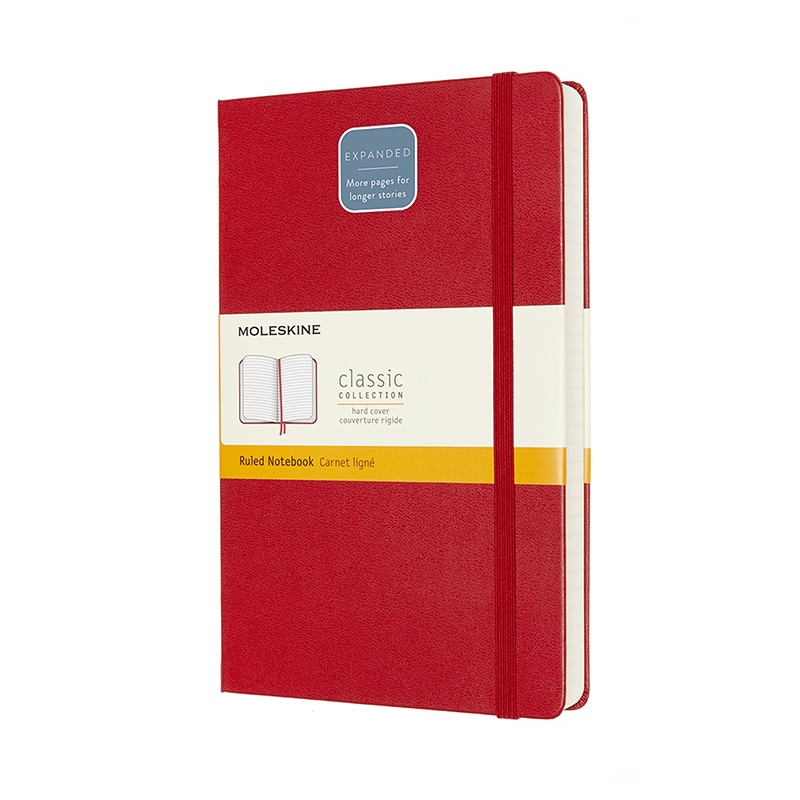 Classic Hardcover Expanded Red i gruppen  Papir & Blokk / Skrive og ta notater / Notatbøker hos Pen Store (100432_r)