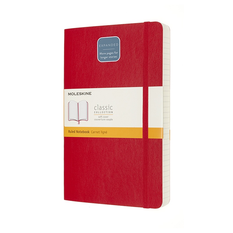 Classic Soft Cover Expanded Red i gruppen  Papir & Blokk / Skrive og ta notater / Notisbøker hos Pen Store (100437_r)