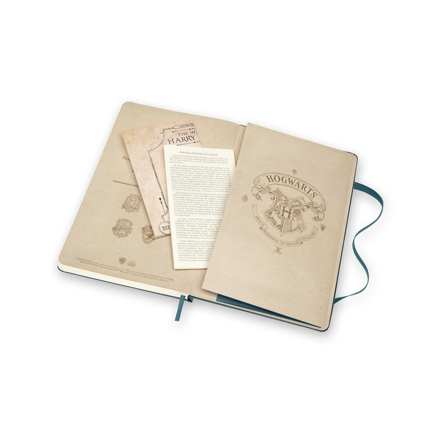 Hardcover Large Harry Potter Green i gruppen  Papir & Blokk / Skrive og ta notater / Notisbøker hos Pen Store (100464)