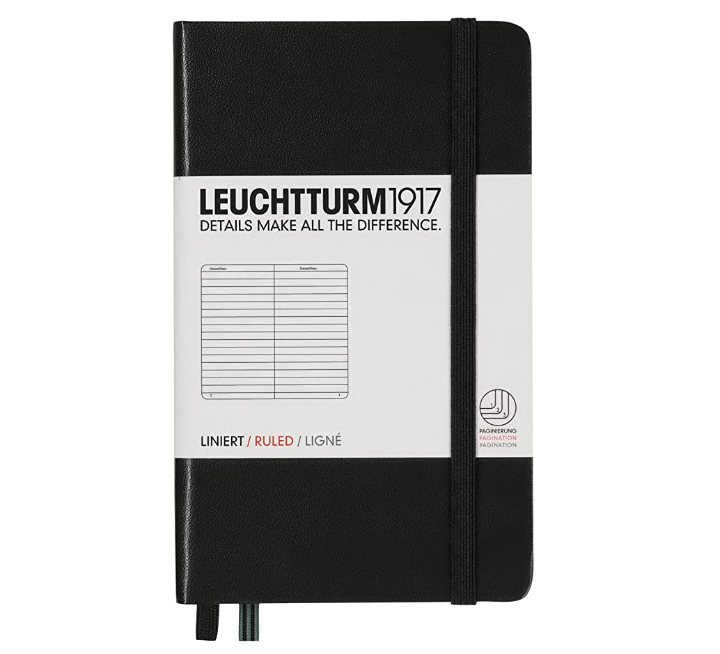 Notebook A6 Pocket Linjert Black i gruppen  Papir & Blokk / Skrive og ta notater / Notisbøker hos Pen Store (100747)
