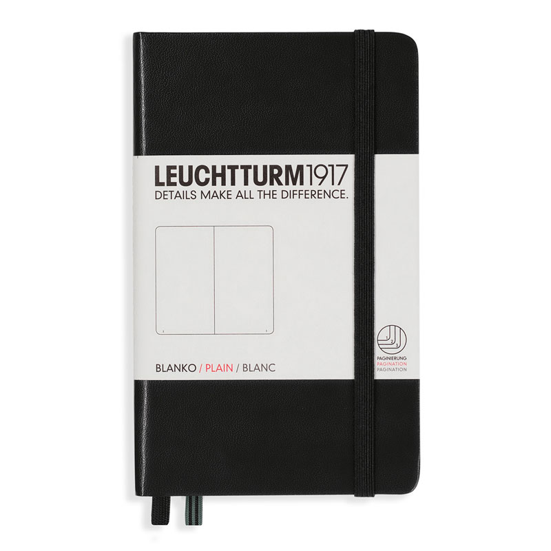 Notebook A6 Pocket Plain Black i gruppen  Papir & Blokk / Skrive og ta notater / Notatbøker hos Pen Store (100784)
