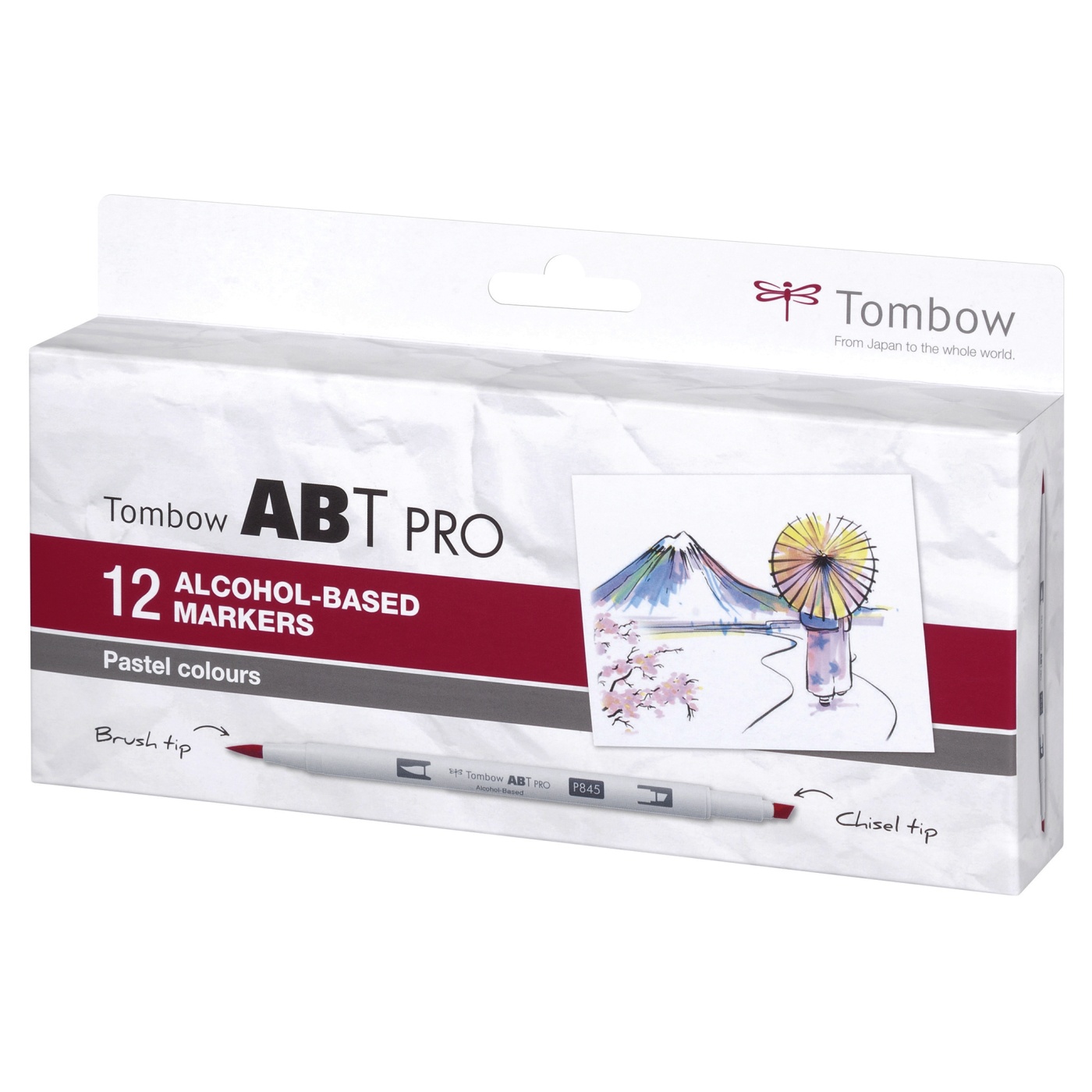 ABT PRO Dual Brush Pen 12-set Pastel i gruppen Penner / Produktserie / ABT Dual Brush hos Voorcrea (101255)