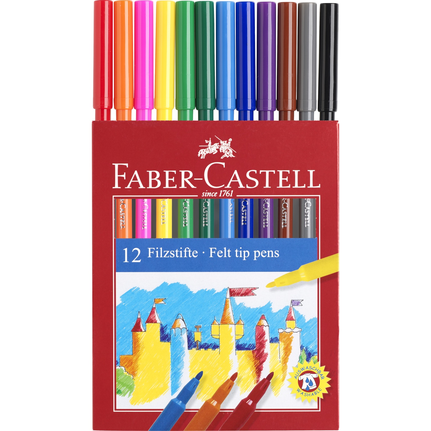 Felt-tip pens - Set of 12 i gruppen Kids / Barnepenner / 3 år+ hos Pen Store (101394)