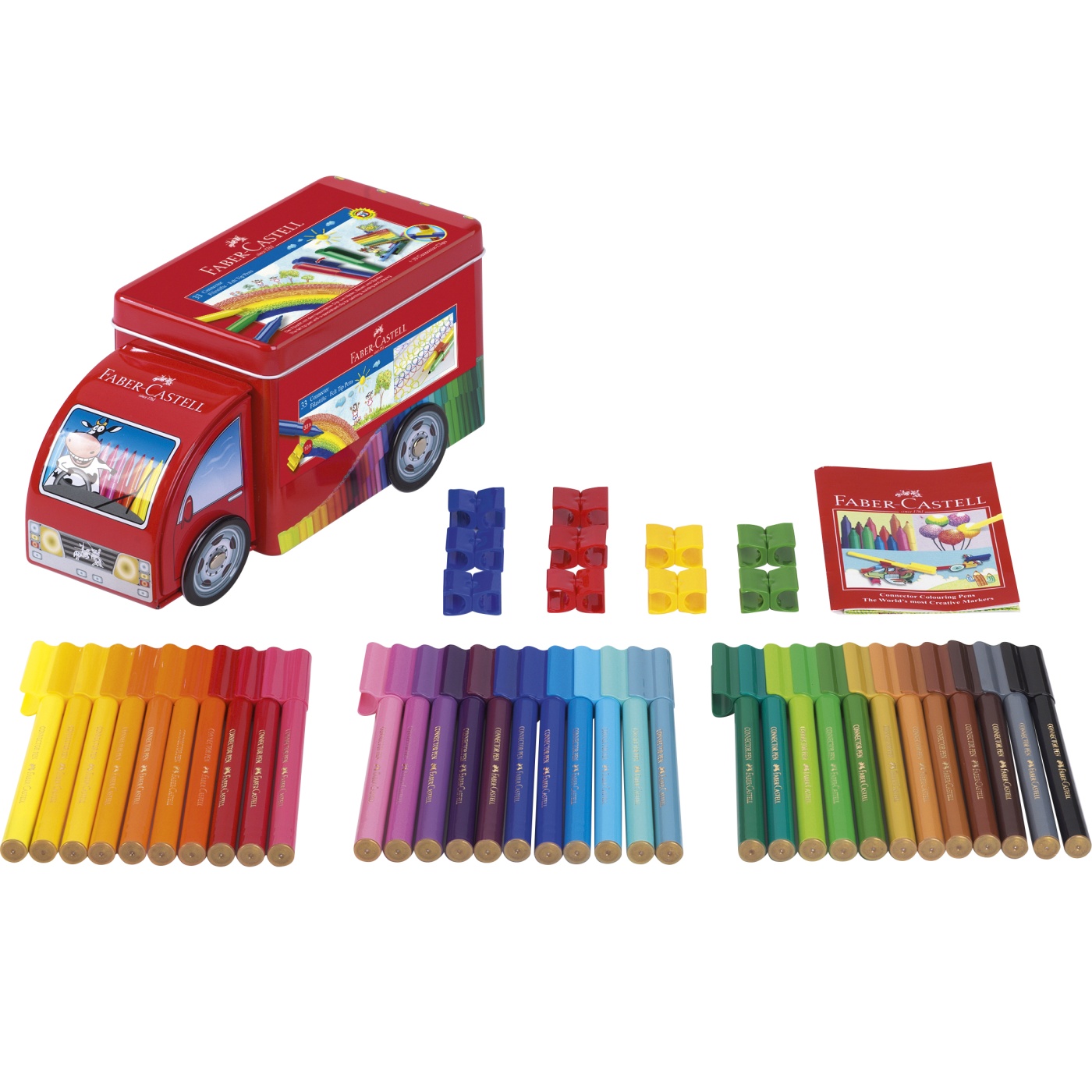 Connector Felt-tip pens Truck - Set of 33 i gruppen Kids / Barnepenner / Tusjer for barn hos Pen Store (101403)