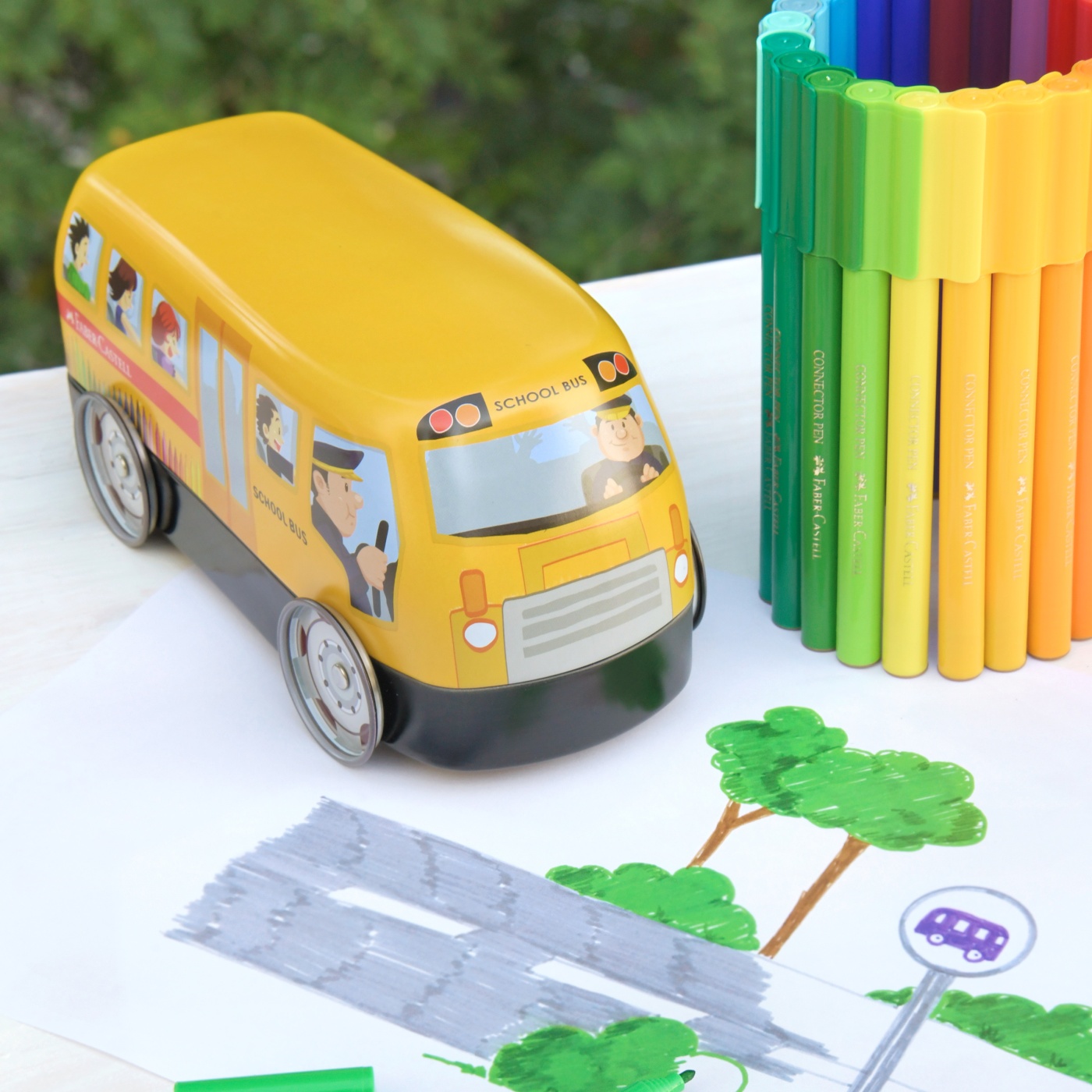 Connector Felt-tip pens School Buss - Set of 33 i gruppen Kids / Barnepenner / 3 år+ hos Pen Store (101420)