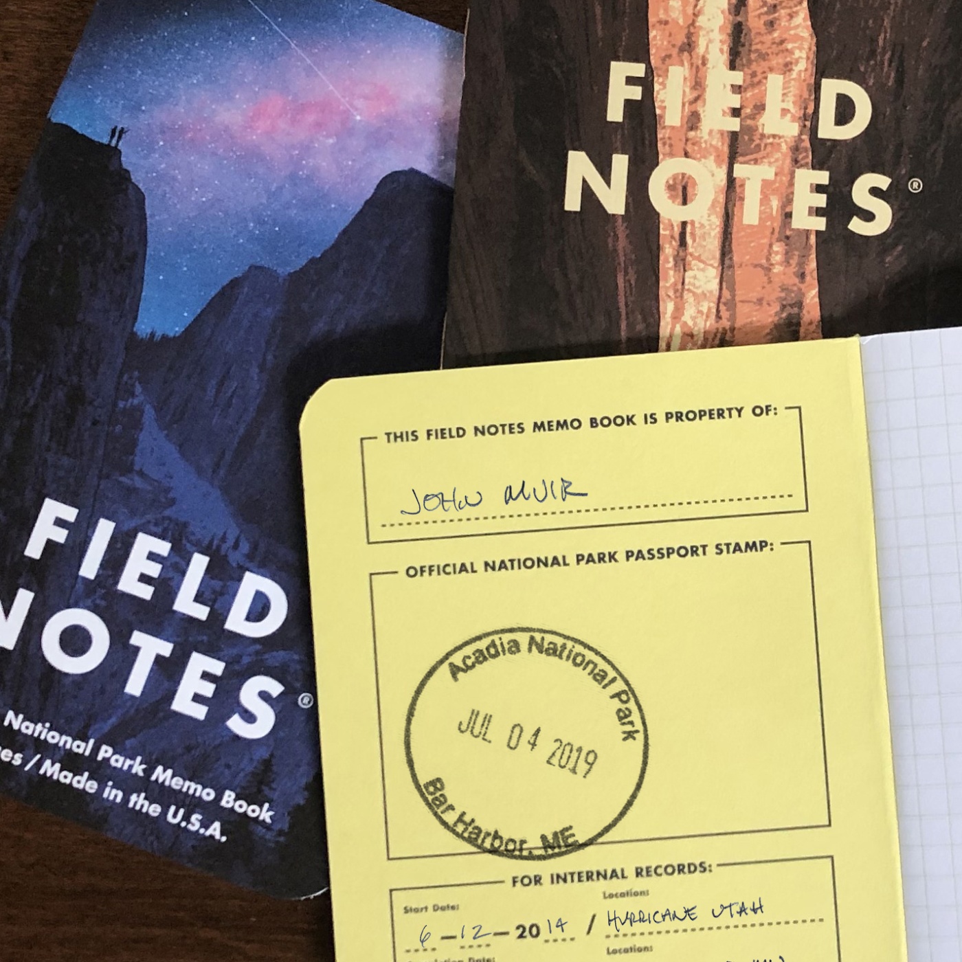 National Parks Series D 3-pakke i gruppen  Papir & Blokk / Skrive og ta notater / Skriveblokker og hefter hos Pen Store (101439)