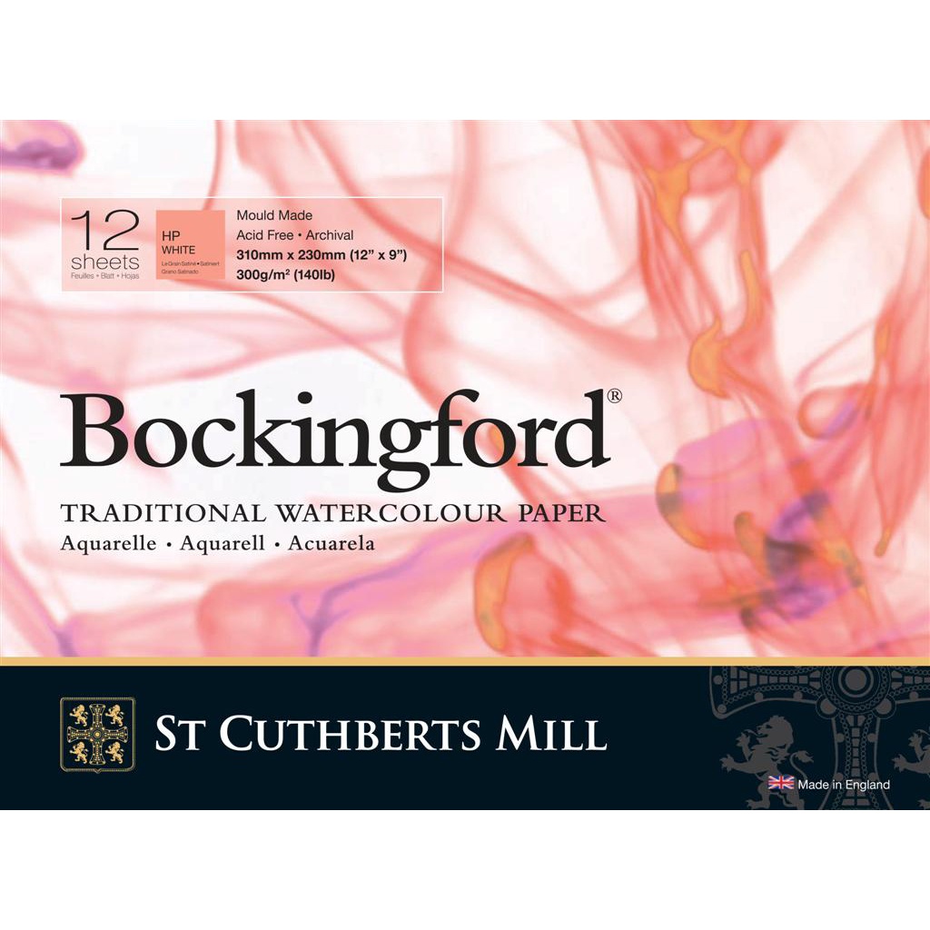 Bockingford Akvarellblokk HP 300g 31x23cm i gruppen  Papir & Blokk / Artistblokk / Akvarellpapir hos Pen Store (101491)