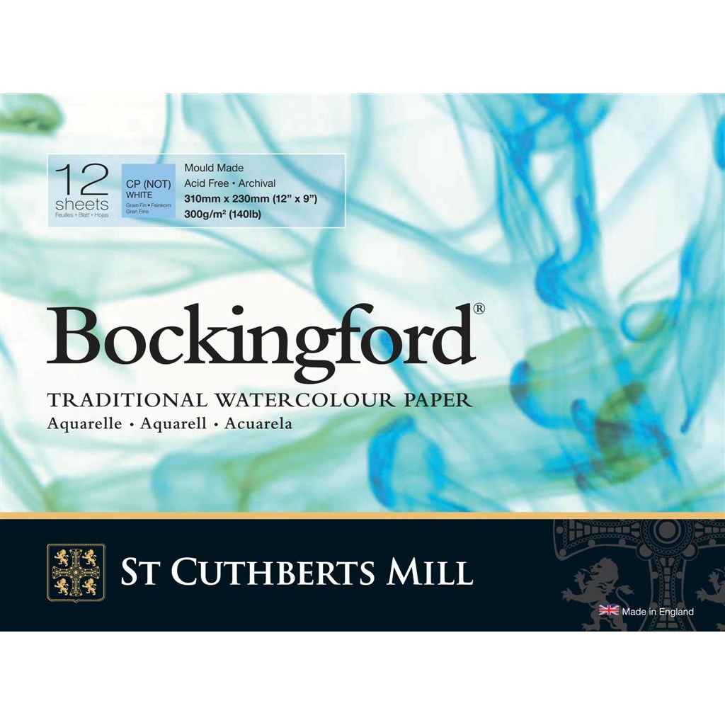 Bockingford Akvarellblokk 300g 310x230mm CP/NOT i gruppen  Papir & Blokk / Artistblokk / Akvarellblokk hos Pen Store (101496)