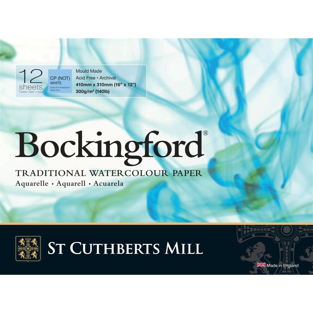 Bockingford Akvarellblokk CP/NOT 300g 41x31cm i gruppen  Papir & Blokk / Artistblokk / Akvarellpapir hos Pen Store (101498)