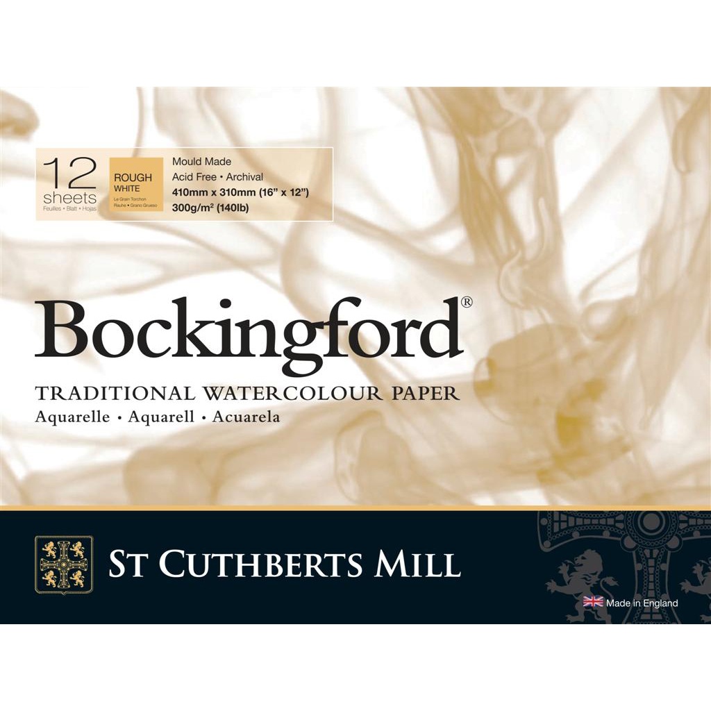Bockingford Akvarellblokk 300g 410x310mm Rough i gruppen  Papir & Blokk / Artistblokk / Akvarellblokk hos Pen Store (101503)