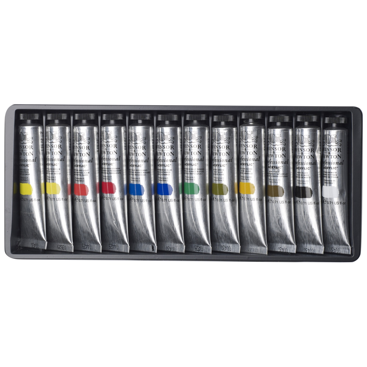 Akrylmaling Professional Tube 12 x 20 ml i gruppen Kunstnermateriell / Farger / Akrylmaling hos Pen Store (108805)