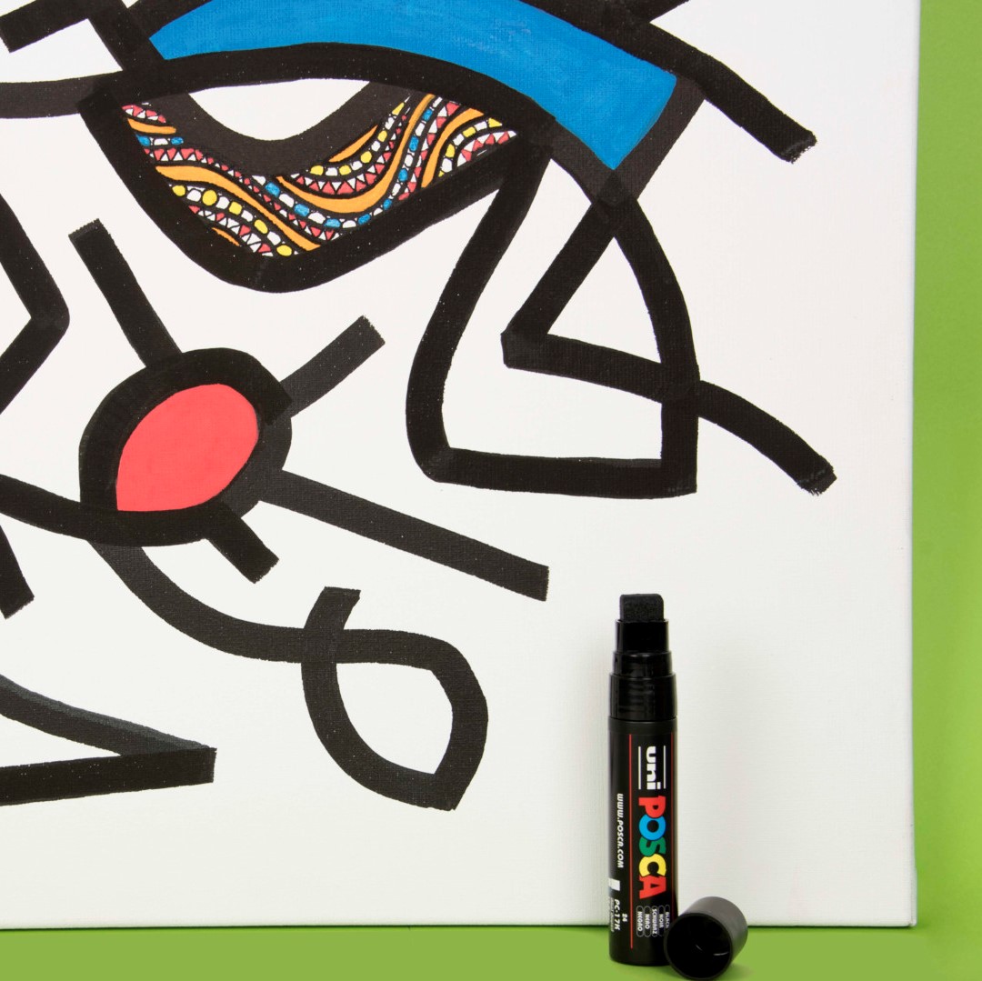Posca Marker Black - Set of 8
