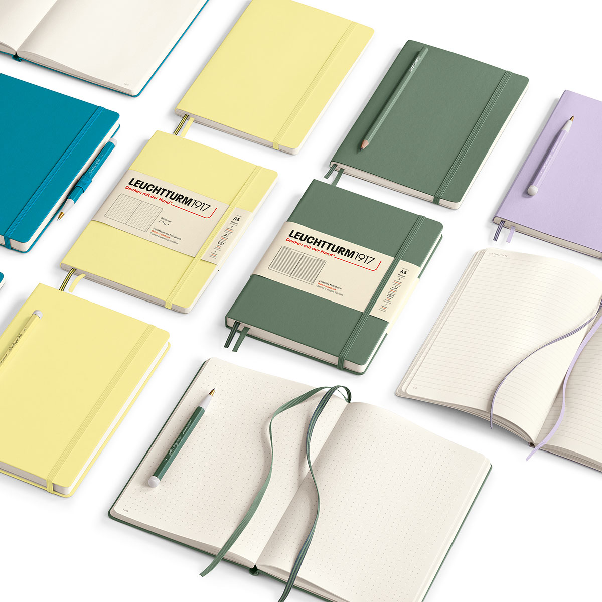Notebook A5 Medium Ocean i gruppen  Papir & Blokk / Skrive og ta notater / Notisbøker hos Pen Store (127322_r)