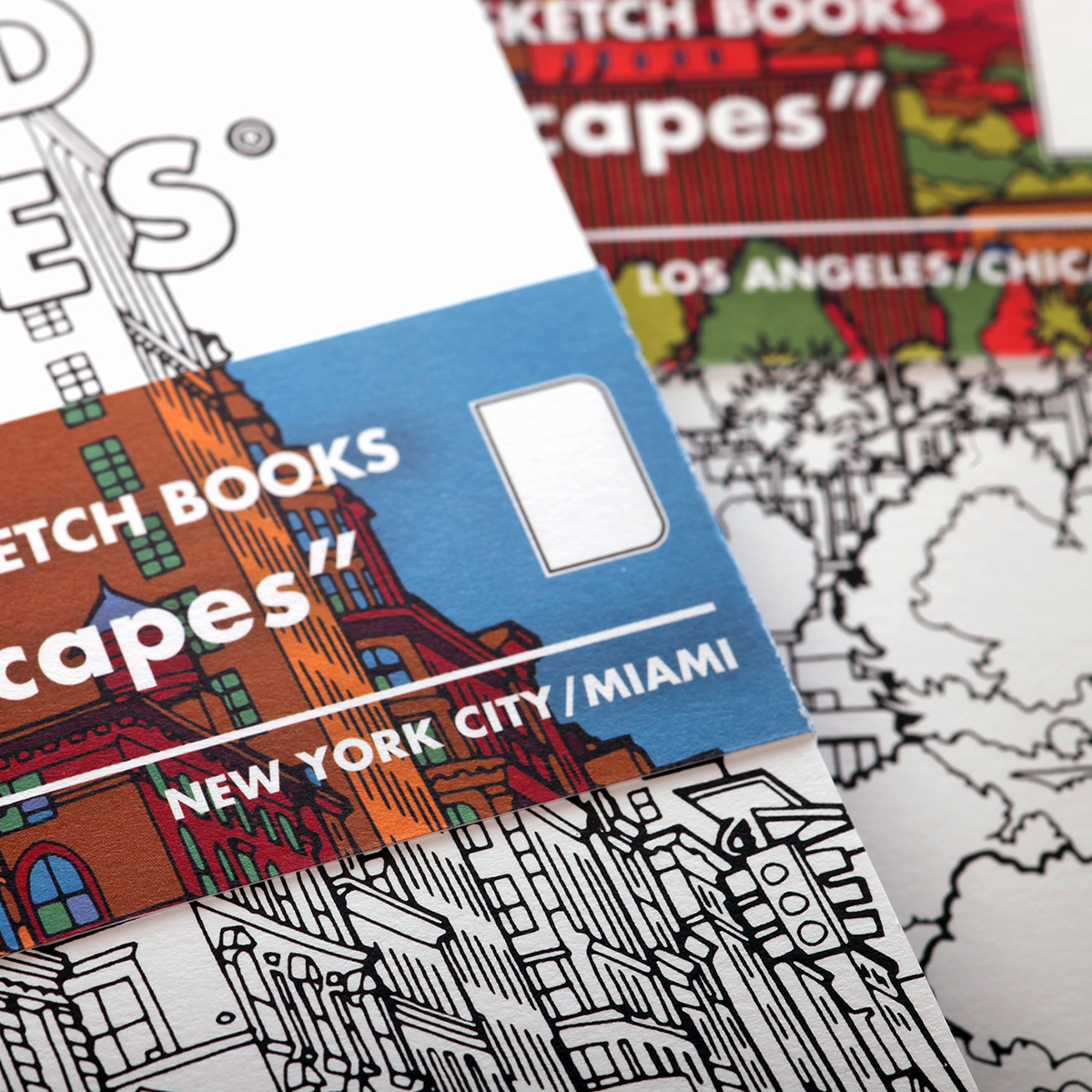 Streetscape Sketchbook Los Angeles/Chicago 2-Pack i gruppen  Papir & Blokk / Artistblokk / Skissebøker hos Pen Store (129840)