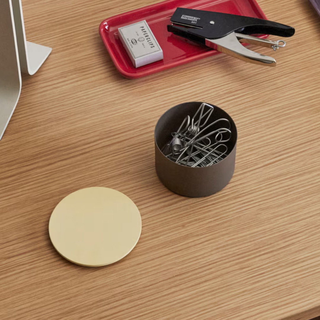 Oppbevaring District Box Small Brun/Gul