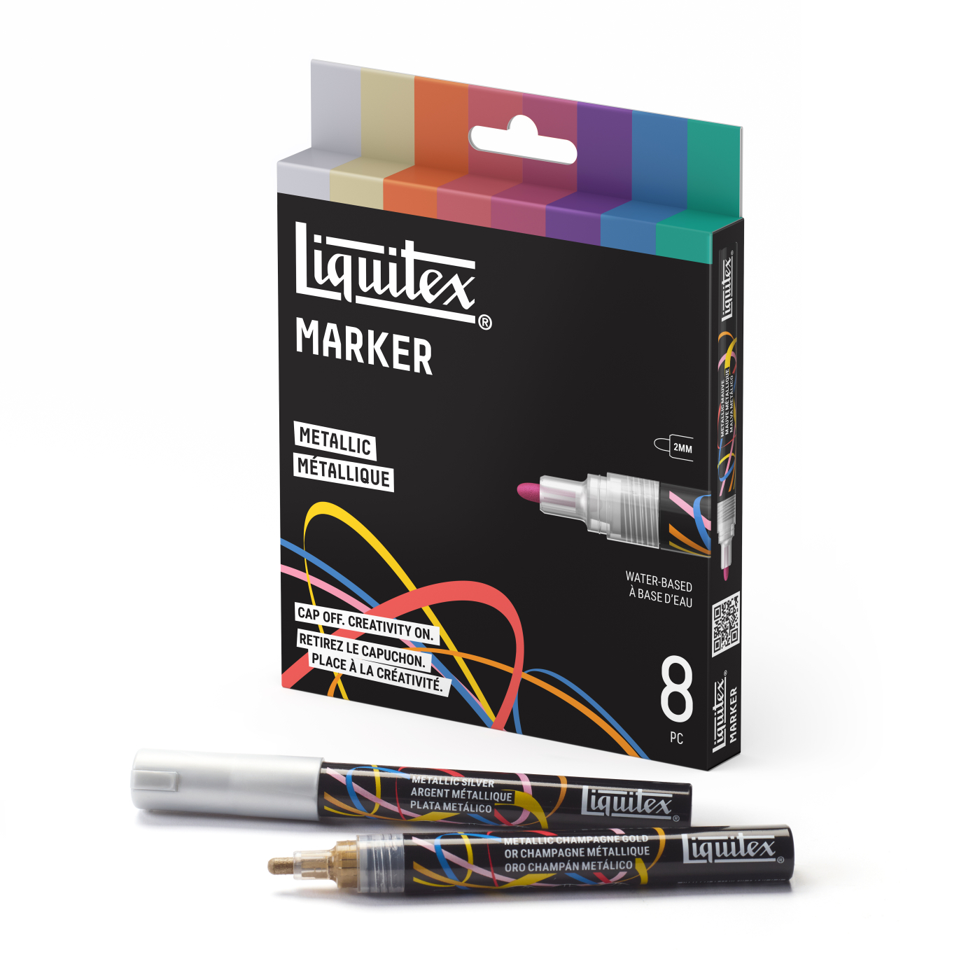 Marker Metallic 8-sett