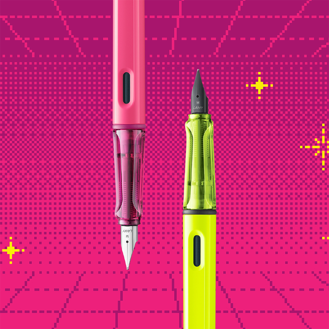 Safari Fyllepenn Neon Pink