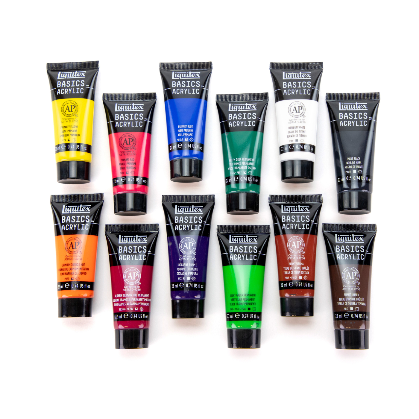 Akrylmaling Basics Set 12x22 ml